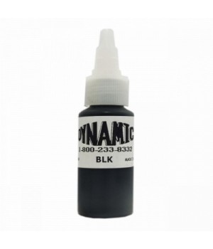 Тату краска Dynamic "Black - Черный" 1oz 30ml Заводская упаковка